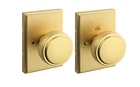 Kwikset Sora Satin Brass Bed/bath Rectangle Rose Door Knob 730SOK Trct 4 Open. Price: $22.99.