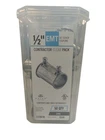 Halex, 12201B, Emt, Set Screw, Coupling, 1/2", Die Cast Zinc New. Price: $12.99.