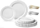 " Occasions Verona Bulk Wedding Party Disposable Plastic Plates & Silverware New. Price: $8.90.