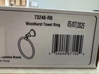 Delta Woodhurst Venetian Bronze Towel Ring New. Price: $23.99.