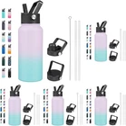 Bjpkpk Insulated Water Bottles With Straw Lid, 32OZ Metal Large New. Price: $182.04.