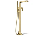 Kohler Tempered Floor Mounted Tub Filler With Built-in Diverter K-T22025-4-2MB Open. Price: $1092.49.