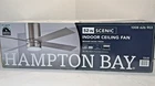 Hampton Bay Scenic 52 In. Brushed Nickel Hugger Ceiling Fan With Light New. Price: $57.59.