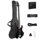 Glarry Electric Bass Guitar Strings Buring Fire 45.3 X 13 Inches, Black New. Price: $161.99.