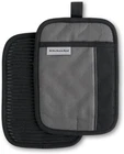 Kitchenaid Beacon Two-tone Pot Holder 2-PACK Set, Contour Silver/matte Black, 7" New. Price: $22.59.