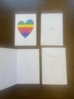 Rainbow Heart Blank Note Cards W/envelopes (48) From American Greetings. New. Price: $12.99.