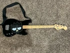 Squier Bronco Bass Electric Guitar Badtz-maru Design Black 4 String Maple Neck Used. Price: $1000.00.