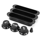 Swhmc Guitar Switch Tip 3 Pickup Cover 2 Tone 1 Volume Knobs Set 50MM, Black New. Price: $10.48.