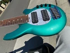 Ernie Ball Music Man Bongo 6 String Hh Bass Guitar - Bfr Grabber Green W/ Video Used. Price: $2395.00.