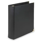 2 Inch Black Leather 3 Ring Binder Professional Document Organizer With Pockets New. Price: $57.39.