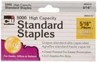 Charles Leonard High Capacity Standard Staples, Box, 5/16 Inch, 5000/BOX New. Price: $17.49.