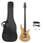 Glarry 4 Strings Right-handed Gib Electric Bass Guitar With Bag Strap Burlywood New. Price: $129.32.