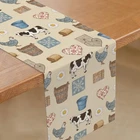 Table Runner Dining Scarf Polyester Linen Farm Animals Collection New. Price: $17.80.