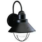 Kichler 9022 Black Seaside Single Light 12"H Outdoor Wall Sconce New. Price: $93.97.