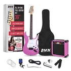 Lyxpro 39IN Electric Guitar Kit 20W Amp Tuner Picks Strap Case Full Retro Purple New. Price: $169.99.
