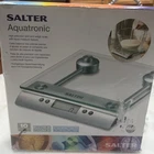Salter 3003 Aquatronic Glass High Precision Liquid Electronic Kitchen Scale Box Open. Price: $59.00.