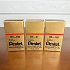 3 Boxes Pentel C505-HB Super Hi-polymer Lead Refills, 0.5MM Fineultra New. Price: $19.99.