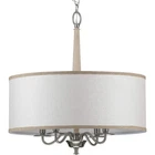 Progress Lighting Durrell Collection 4-LIGHT Sailcloth Linen Fabric Shade Coasta Open. Price: $109.99.