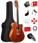 Upgraded 12 String Acoustic Electric Guitar Bundle For All Skill Levels New. Price: $348.99.