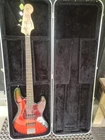 4 String Fender Squier Jazz Bass Guitar Crafted Indonesia + Gator Hard Case Used. Price: $399.00.