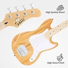 Short Scale Bass, Natural Gloss Finish 30" Length Bronco Style Glarry New. Price: $89.55.