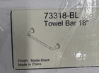 Delta 73318-BL Kayra 18" Wall Mounted Towel Bar Open. Price: $30.00.