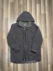 Woolrich Men's Flannel Lined Hooded Nylon Field Chore Rain Coat Jacket Pre-owned. Price: $29.99.