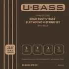 Kala U-bass Solid Body Flatwound Set, 4-STRING (by Bella) New. Price: $120.77.