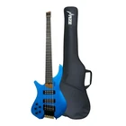Haze HB5SBLH Headless String Bass Active Eq Snowflake Blue Left Handed W/ Bag Brand. Price: $415.71.