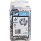 Halex, 1/2 In. Electrical Metallic Tube (emt) Set-screw Connector 12101B, 50 New. Price: $36.57.