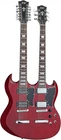 Iyv IDN-126 Double Neck Electric Guitar 18 String Transparent Red Mahogany New. Price: $453.53.