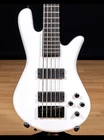 Spector Ns Ethos Hp 5-STRING Bass Guitar White Sparkle Gloss SN-W230730 Open. Price: $1529.99.
