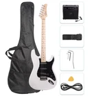 Glarry 39" Electric Guitar For Music Lover Beginner With 20W Amp White New. Price: $75.99.