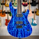 Mayones Regius 7 String - Blue Spirit Gloss Custom Shop 4A Curly Poplar Top New. Price: $5920.00.