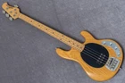 Electric Bass Guitar Ernie Ball Music Man Stingray Ex 1990S Natural With Gig Bag Open. Price: $2767.00.
