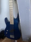 Davidson Fender Precision Bass 4-STRING Left-handed Blue Maple Fretboard Used. Price: $511.22.