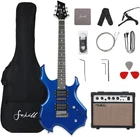 Heavy Metal Cool Shape Electric Guitar Kit Set Beginner Starter Combo Package Bu New. Price: $273.99.
