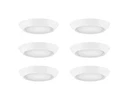 Commercial Electric 6-PACK 4" Led Disk Light 900LM Selectable Cct 2700K-5000K New. Price: $29.90.