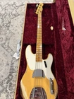 2023 Fender Custom Shop 55 Precision Bass Heavy Relic In Nocaster Blonde Used. Price: $3200.00.