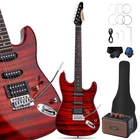 Leo Jaymz 39 Full Size Electric Guitar Starter Kit Red Flame New. Price: $179.99.