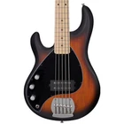 Sterling Stingray RAY5LH Left-handed 5-STRING Bass Guitar, Vintage Sunburst New. Price: $499.99.