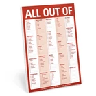 Knock All Out Of Grocery List Pad (red / Original) - & Brand. Price: $14.59.