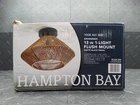 Hampton Bay Savannah 1-LIGHT Paper Twine Semi Flush Mount Used. Price: $30.99.