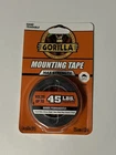 Gorilla Max Strength Double Sided Mounting Tape Reinforced Holds 45LBS New. Price: $11.99.