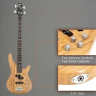 New Glarry Gib 4 Strings Electric Bass Guitar Burlywood. Price: $79.99.