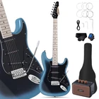 Leo Jaymz 39" Full Size Style Electric Guitar Starter Kit With Sss Pickups... New. Price: $155.96.