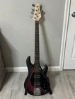 Sterling By Music Man Stingray RAY35 5-STRING Bass Red W/ Gig Bag, Tuner Used. Price: $390.00.