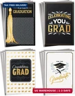 Hallmark Graduation Cards Assortment, Black And Gold, Congratulations (12 New. Price: $14.05.
