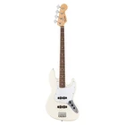 Fender Standard Jazz Bass, Laurel Fingerboard, White Pickguard, Olympic Open. Price: $645.99.
