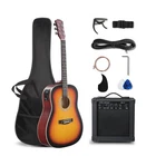 Glarry Full Size Acoustic Electric Guitar Beginner Kit With 41IN, Sunset New. Price: $156.99.